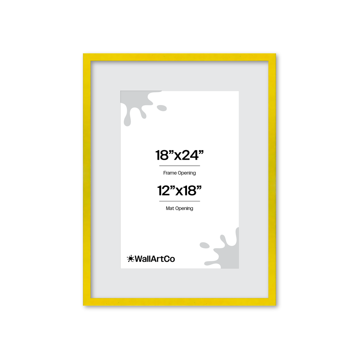 The Attention Grabber Yellow Picture Frame