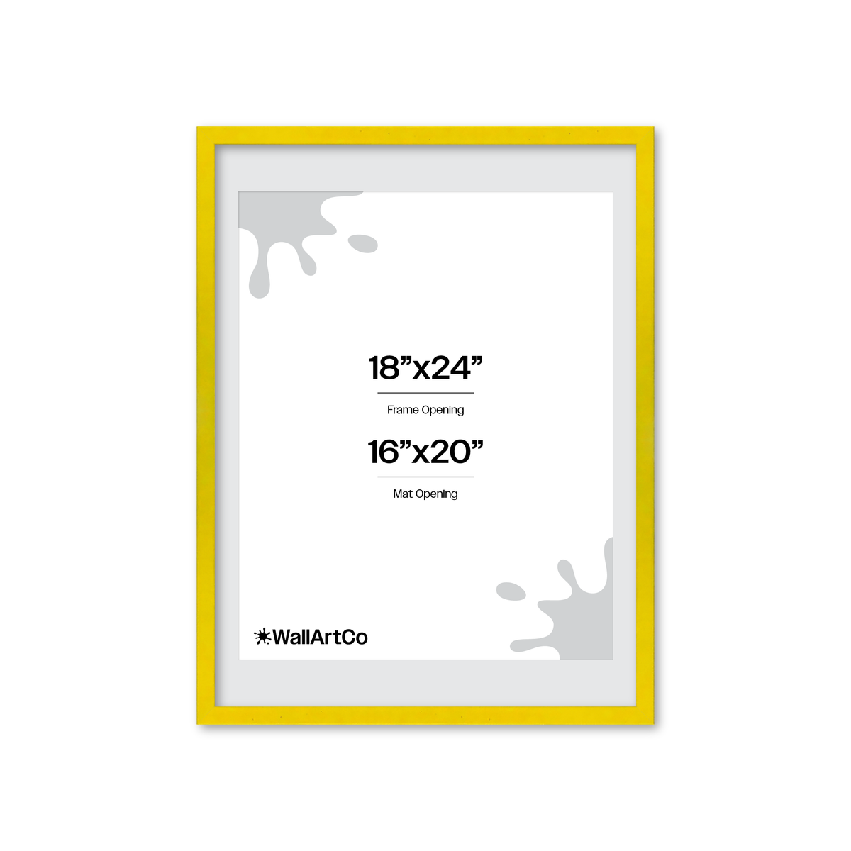 The Attention Grabber Yellow Picture Frame