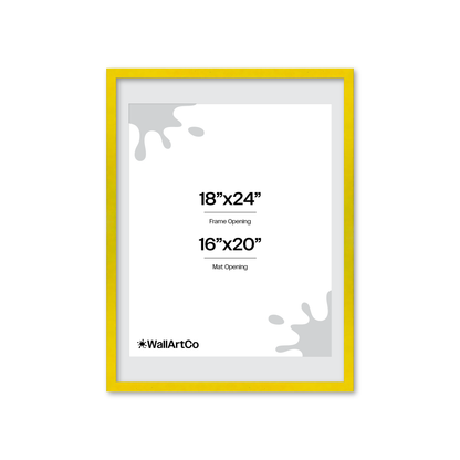 The Attention Grabber Yellow Picture Frame