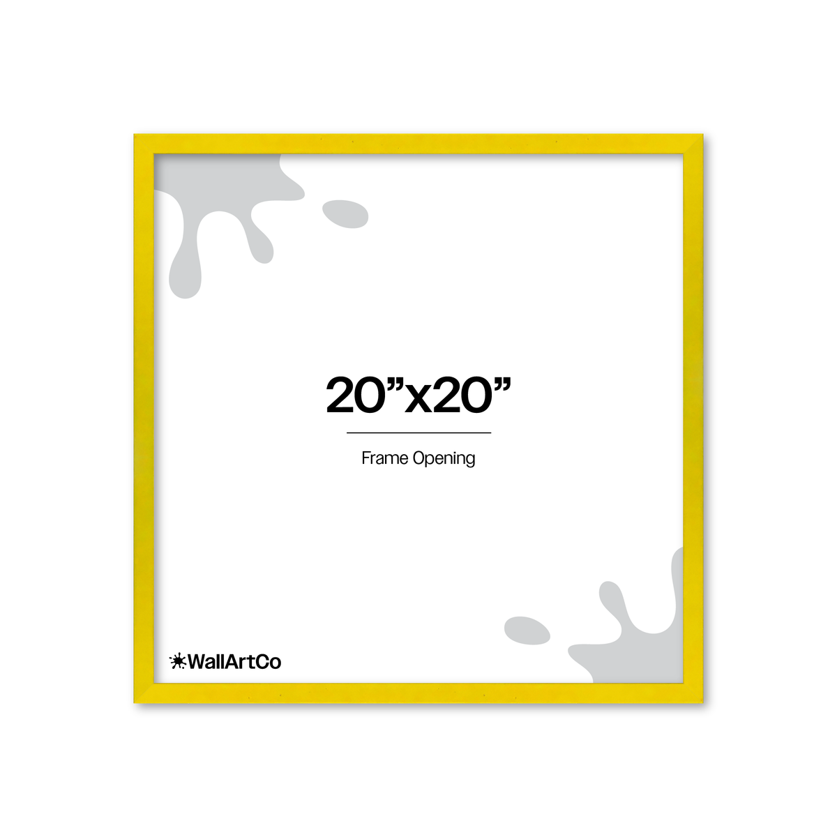 The Attention Grabber Yellow Picture Frame