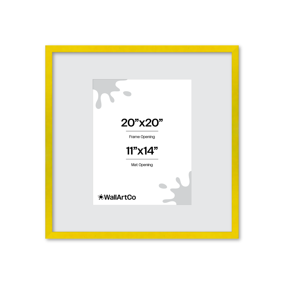 The Attention Grabber Yellow Picture Frame