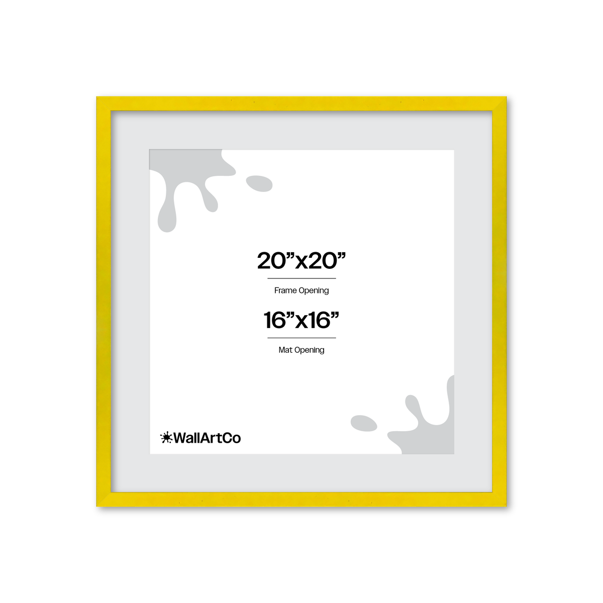 The Attention Grabber Yellow Picture Frame