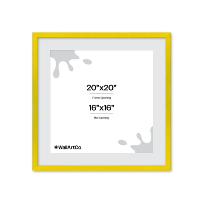 The Attention Grabber Yellow Picture Frame