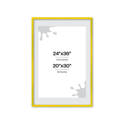 The Attention Grabber Yellow Picture Frame