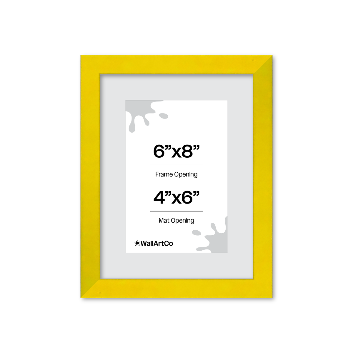 The Attention Grabber Yellow Picture Frame