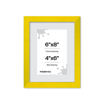 The Attention Grabber Yellow Picture Frame