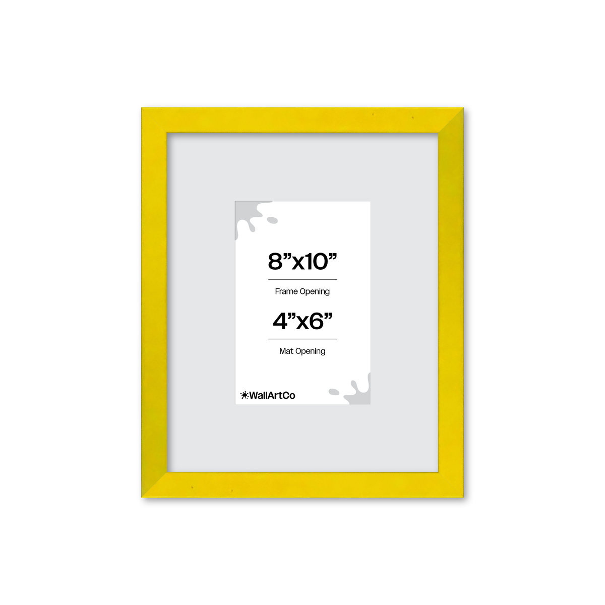 The Attention Grabber Yellow Picture Frame