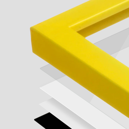 The Attention Grabber Yellow Picture Frame