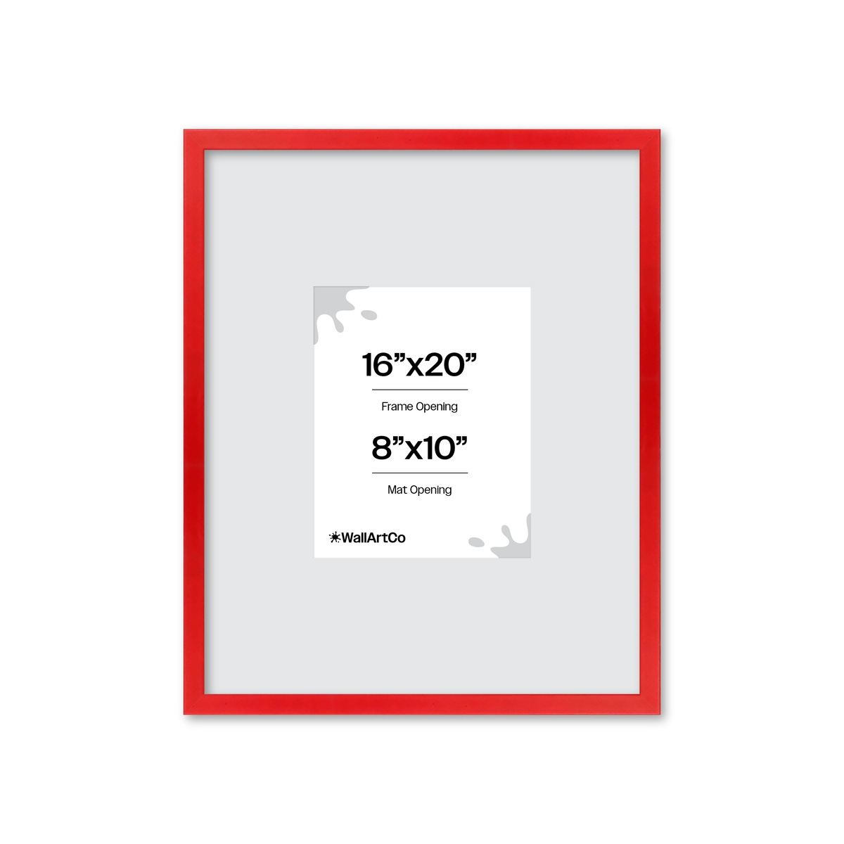 The Attention Grabber Red Picture Frame