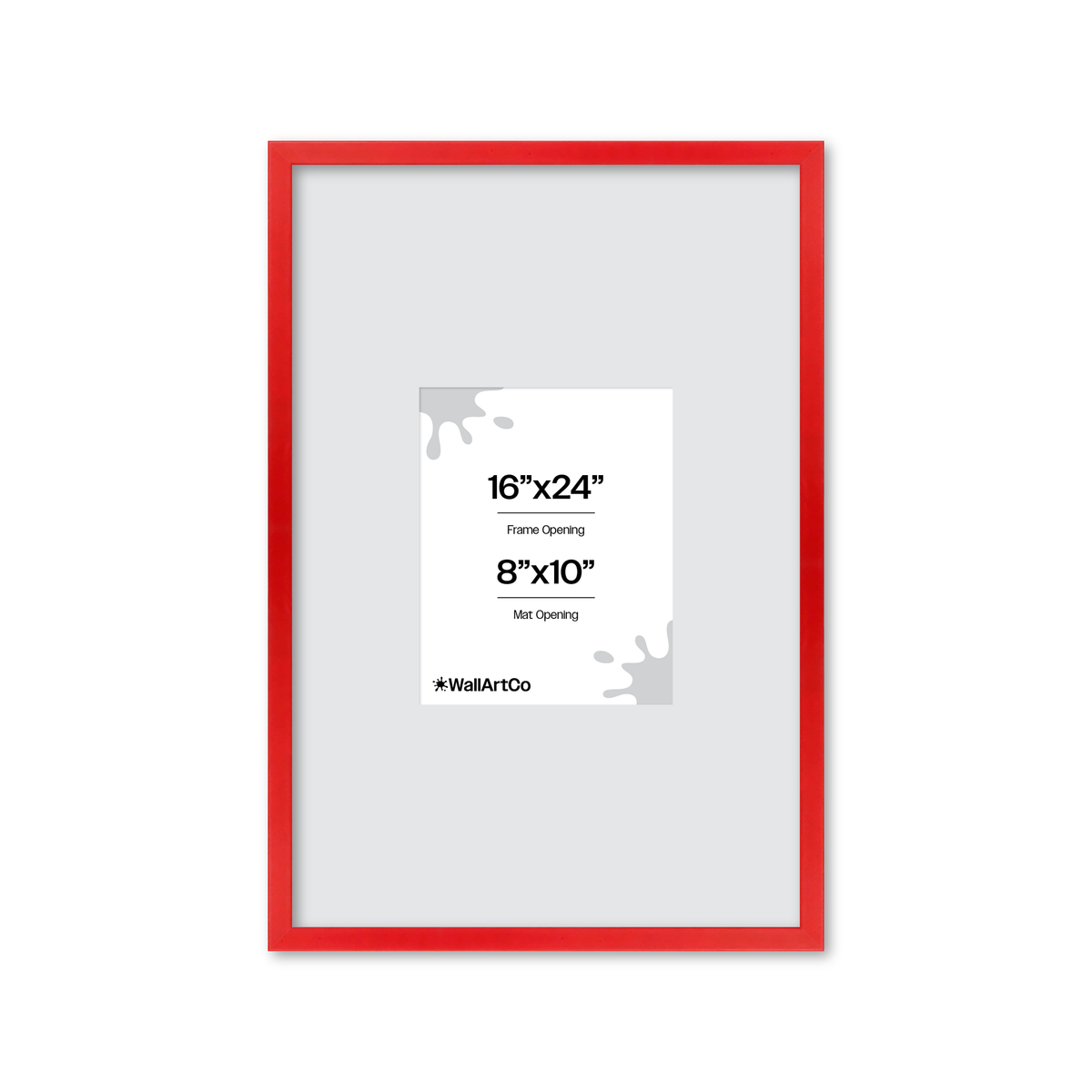 The Attention Grabber Red Picture Frame