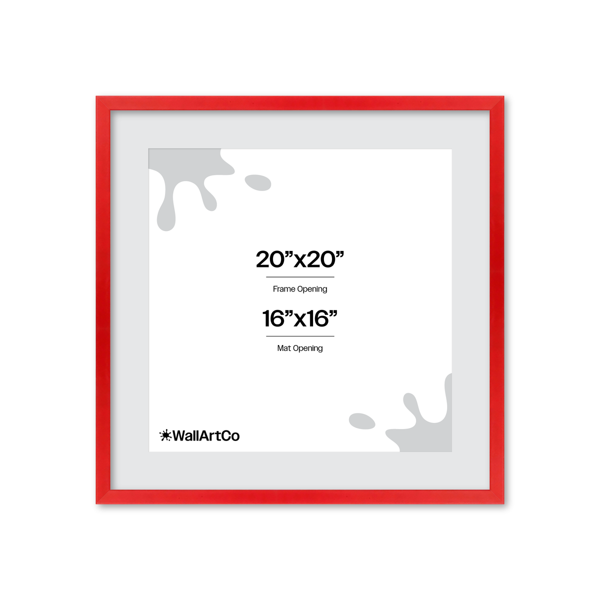The Attention Grabber Red Picture Frame