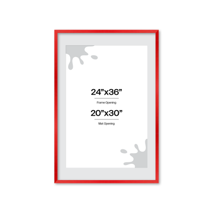 The Attention Grabber Red Picture Frame