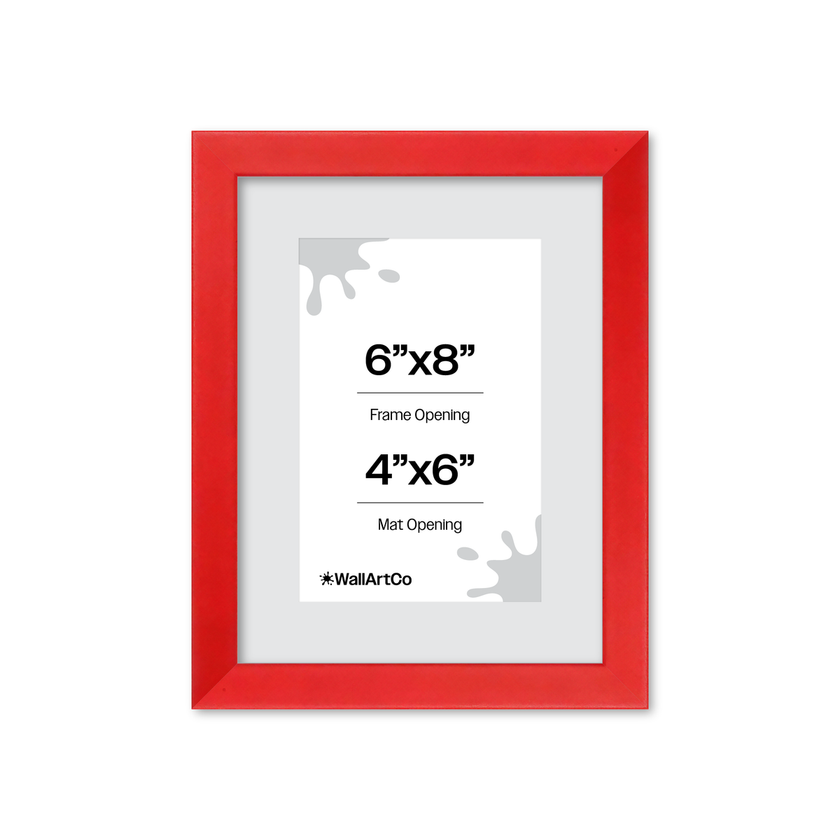 The Attention Grabber Red Picture Frame