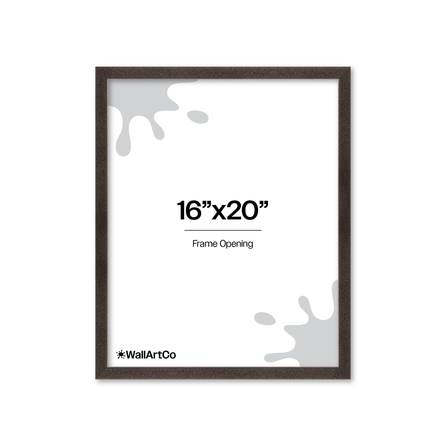 The Little Luxe - Black Glitter Picture Frame