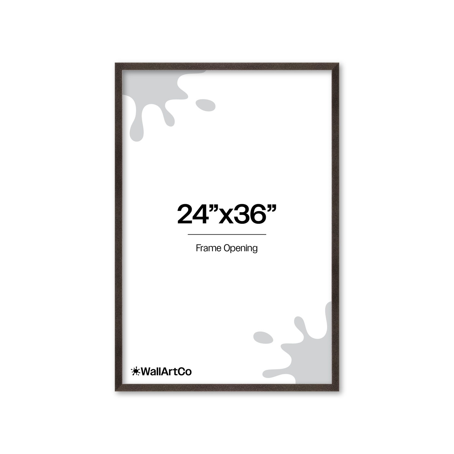 The Little Luxe - Black Glitter Picture Frame