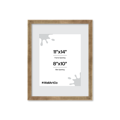 11" x 14" Pale Silver Monaco Wall Frame