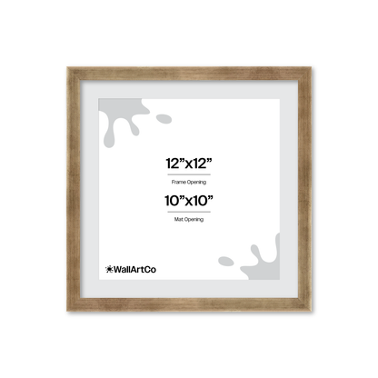 12" x 12" Pale Silver Monaco Wall Frame