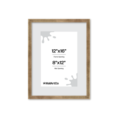 12" x 16" Pale Silver Monaco Wall Frame