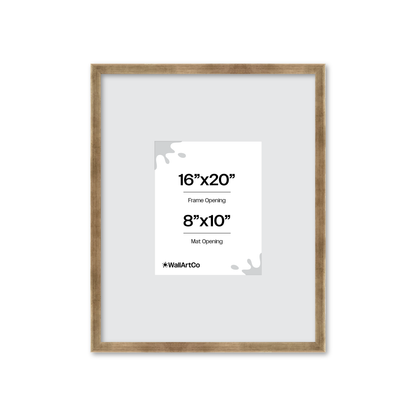 16" x 20" Pale Silver Monaco Wall Frame