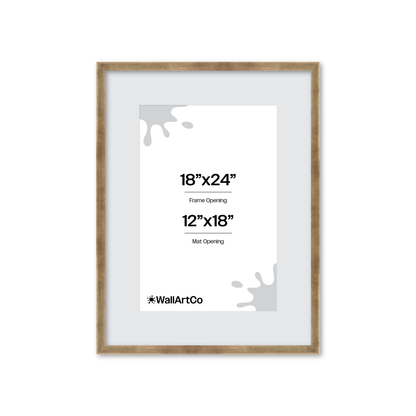 18" x 24" Pale Silver Monaco Wall Frame