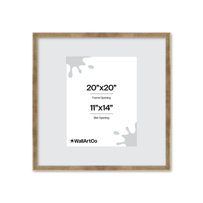 20" x 20" Pale Silver Monaco Wall Frame