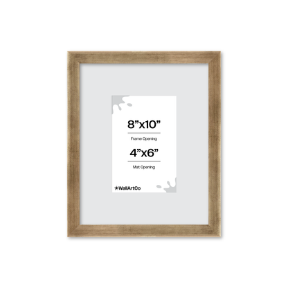 8" x 10" Pale Silver Monaco Wall Frame
