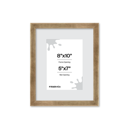 8" x 10" Pale Silver Monaco Wall Frame