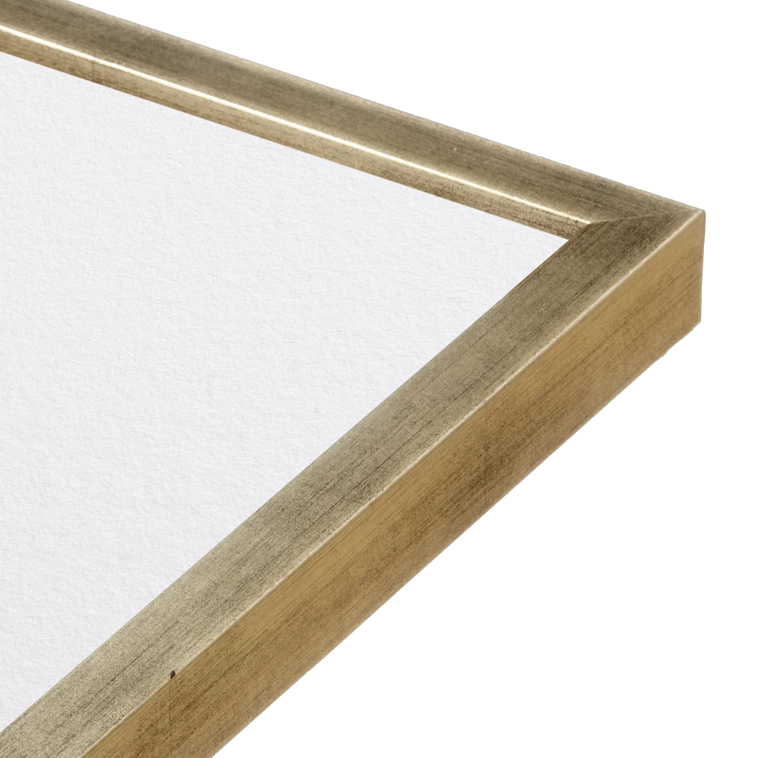 corner of the Pale Silver Monaco Wall Frame