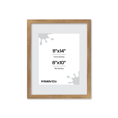 11" x 14" Brushed Gold Monaco Wall Frame