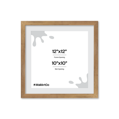 12" x 12" Brushed Gold Monaco Wall Frame