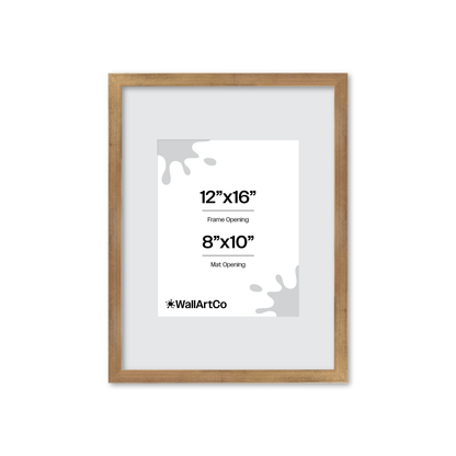 12" x 16" Brushed Gold Monaco Wall Frame
