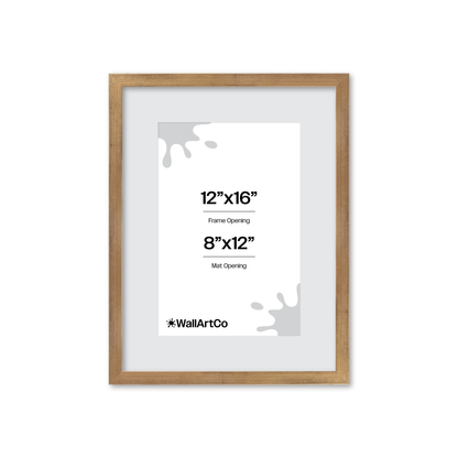 12" x 16" Brushed Gold Monaco Wall Frame