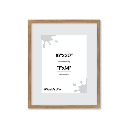 16" x 20" Brushed Gold Monaco Wall Frame