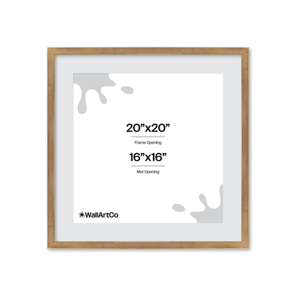 20" x 20" Brushed Gold Monaco Wall Frame