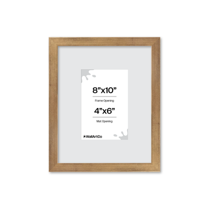 8" x 10" Brushed Gold Monaco Wall Frame
