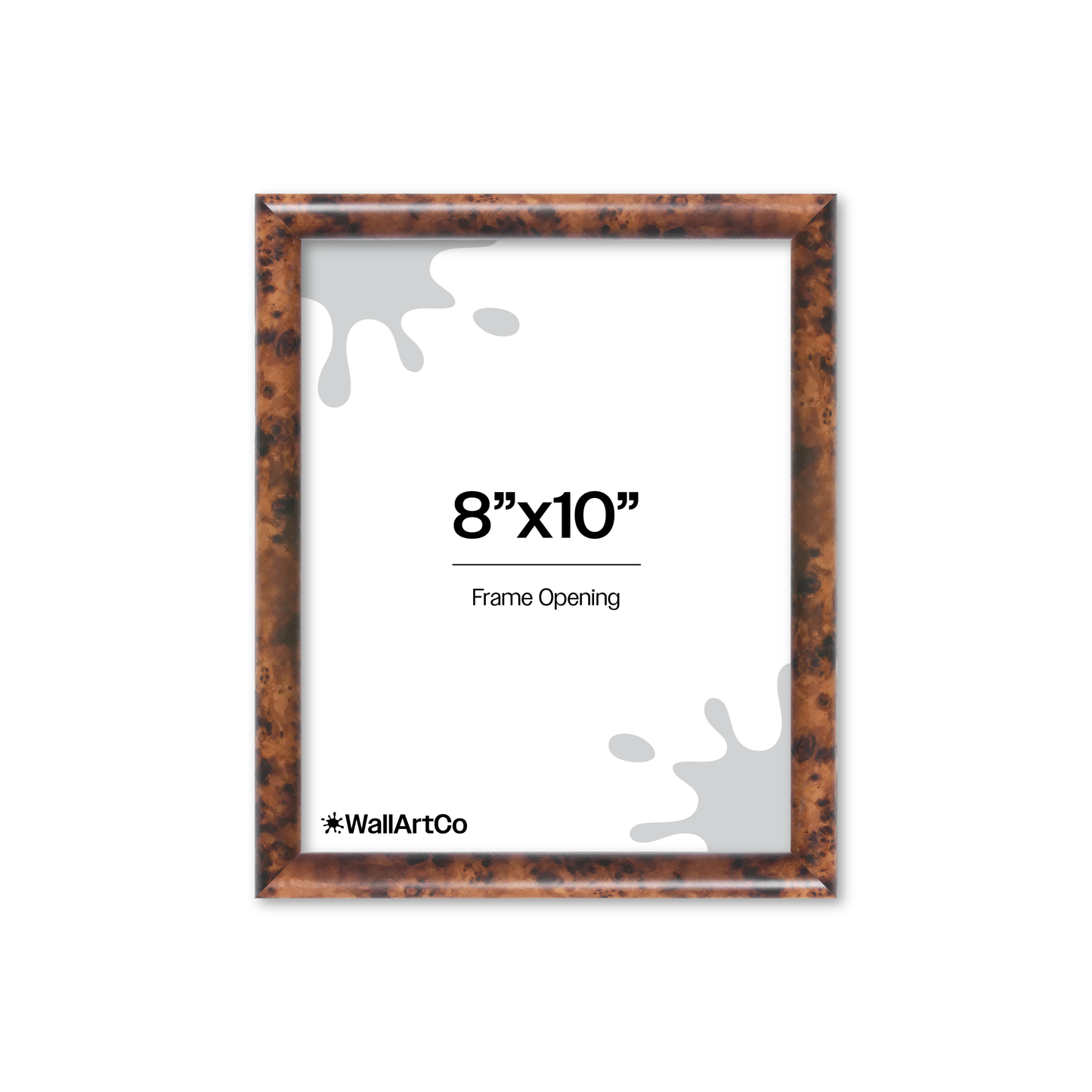 Amber Burlwood Milano Wall Frame