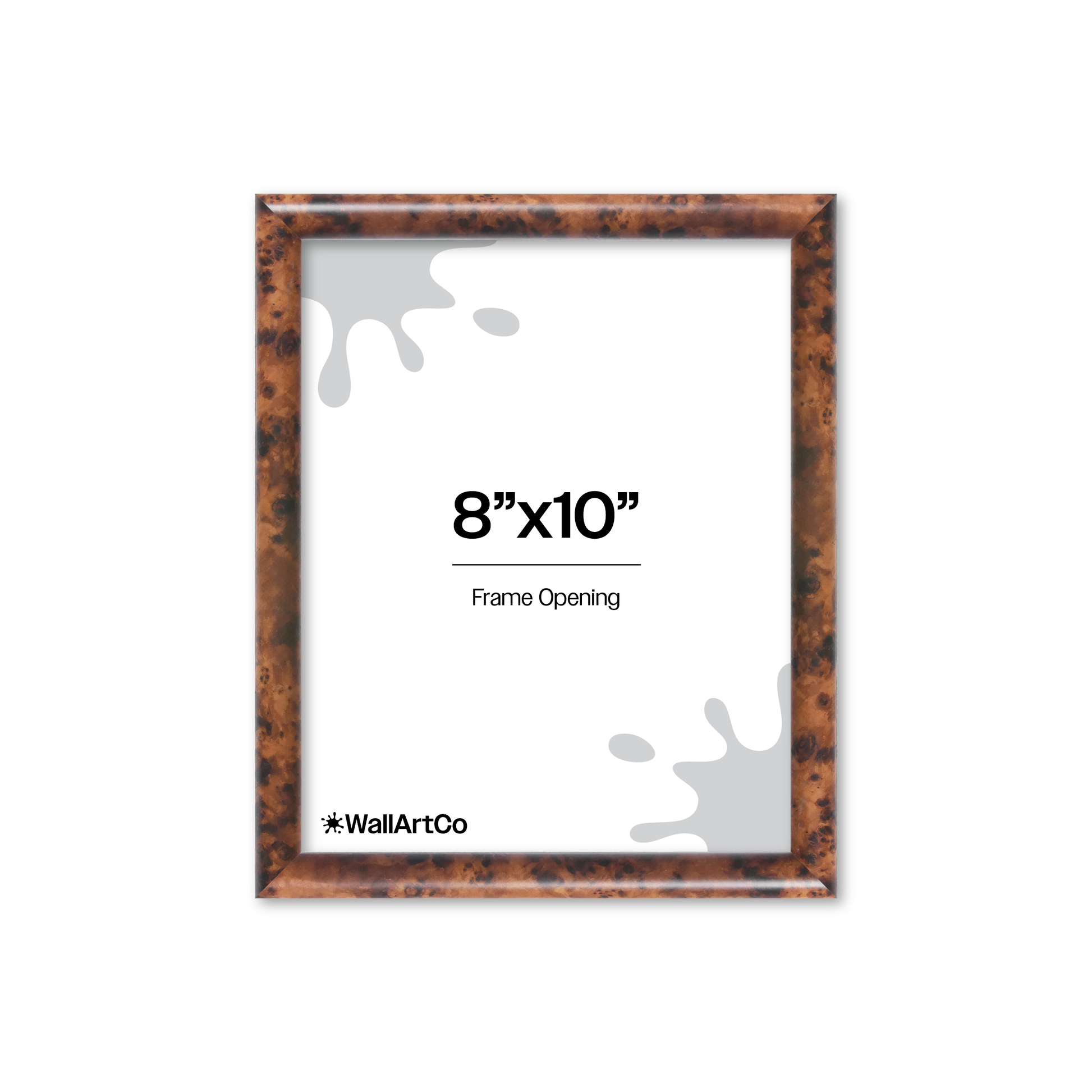 Amber Burlwood Milano Wall Frame
