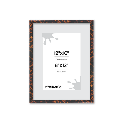 12" x 16" Tortoise Burlwood Milano Wall Frame