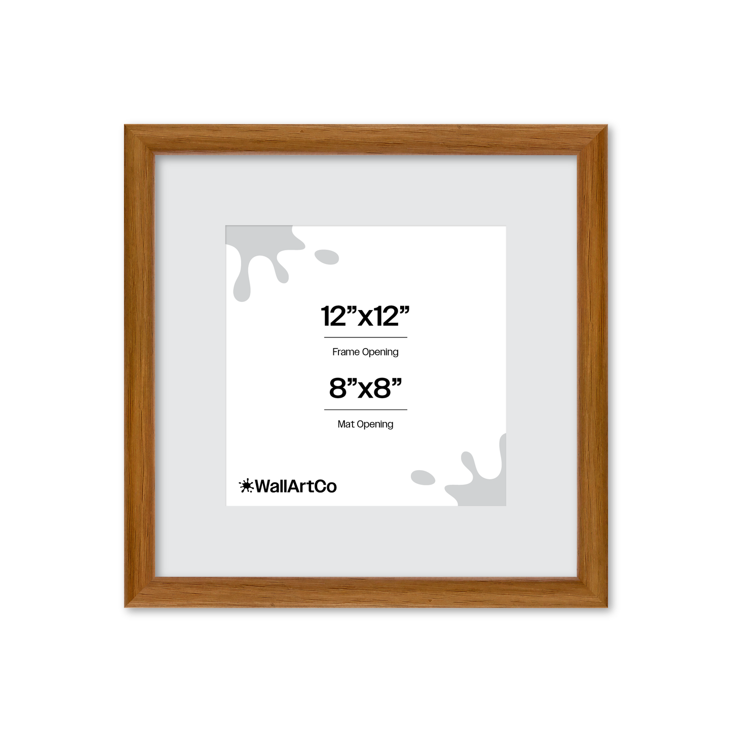 12" x 12" Light Oak Hudson Narrows Wall Frame