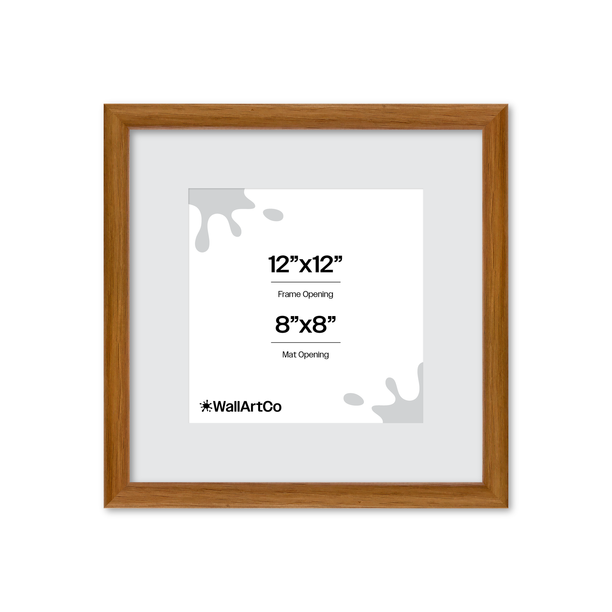 12" x 12" Light Oak Hudson Narrows Wall Frame