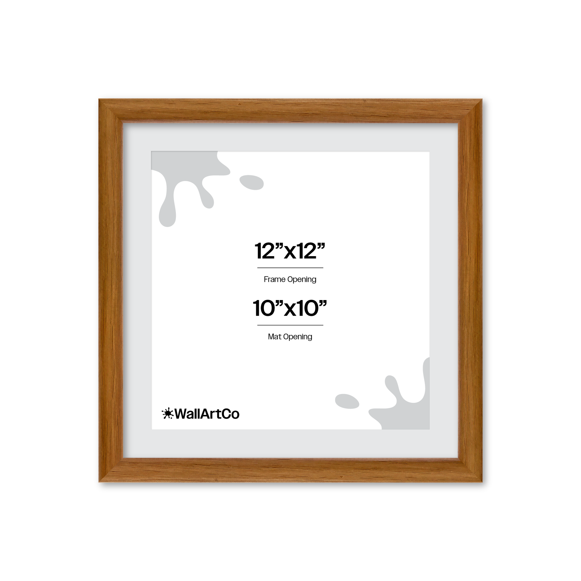 12" x 12" Light Oak Hudson Narrows Wall Frame