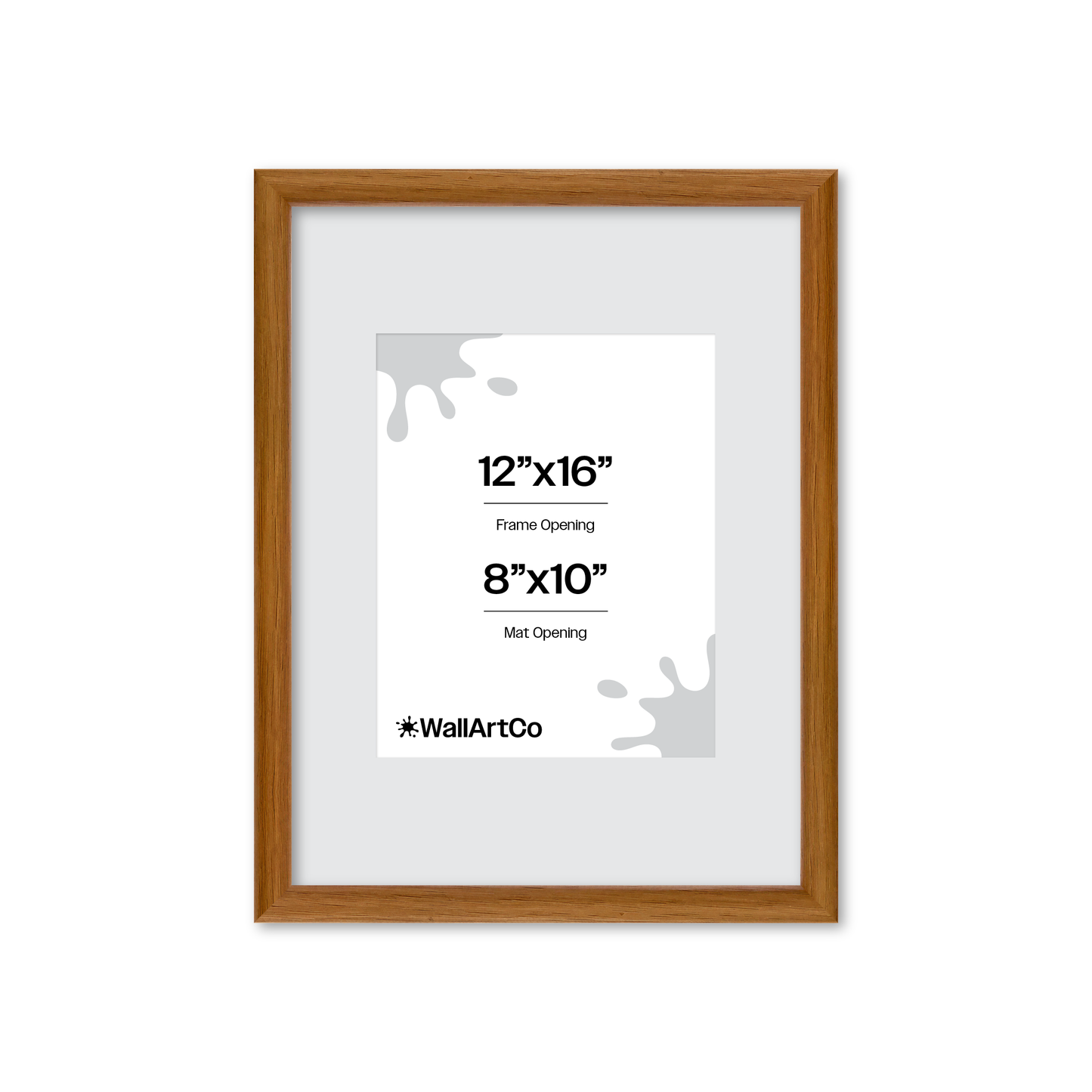 12" x 16" Light Oak Hudson Narrows Wall Frame