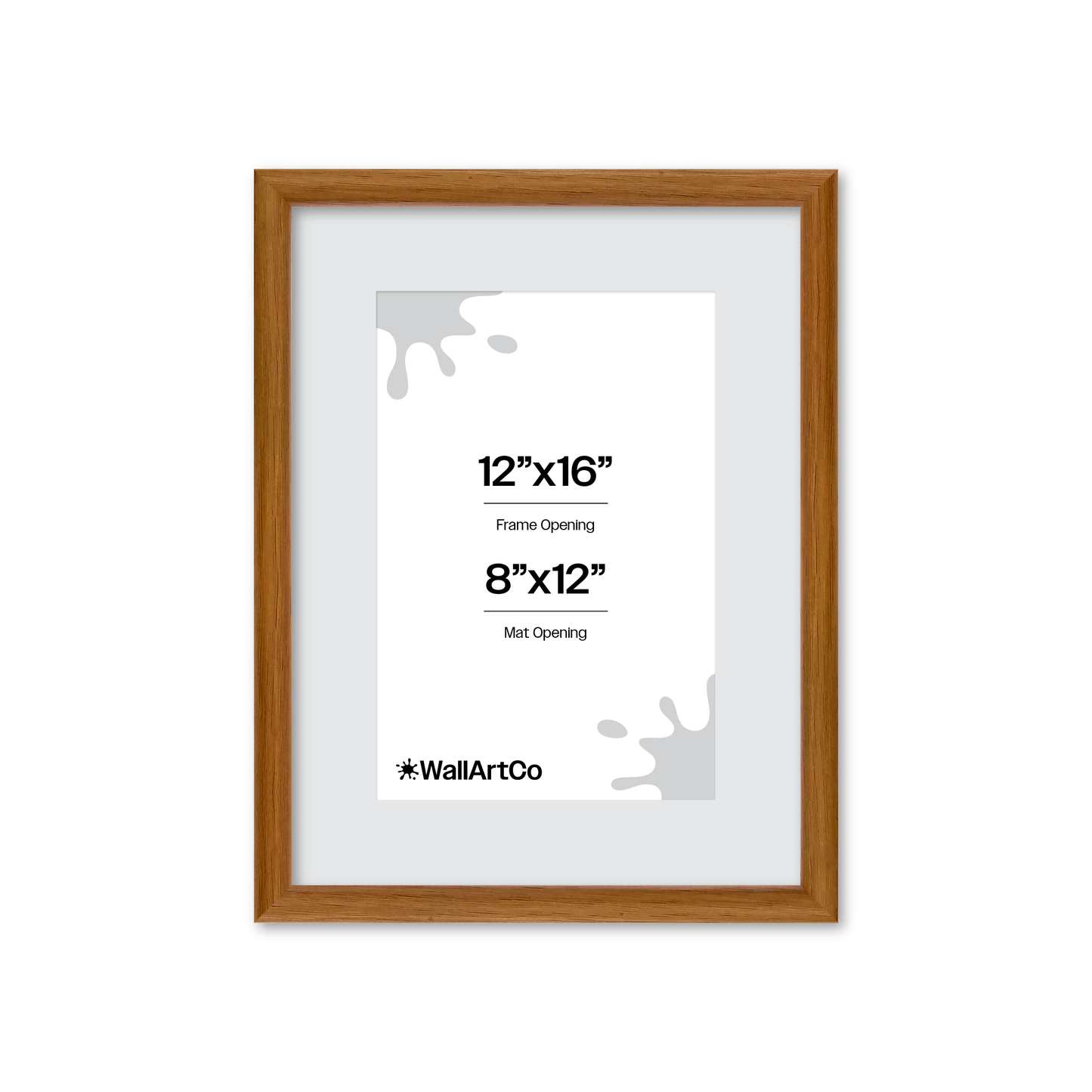 12" x 16" Light Oak Hudson Narrows Wall Frame