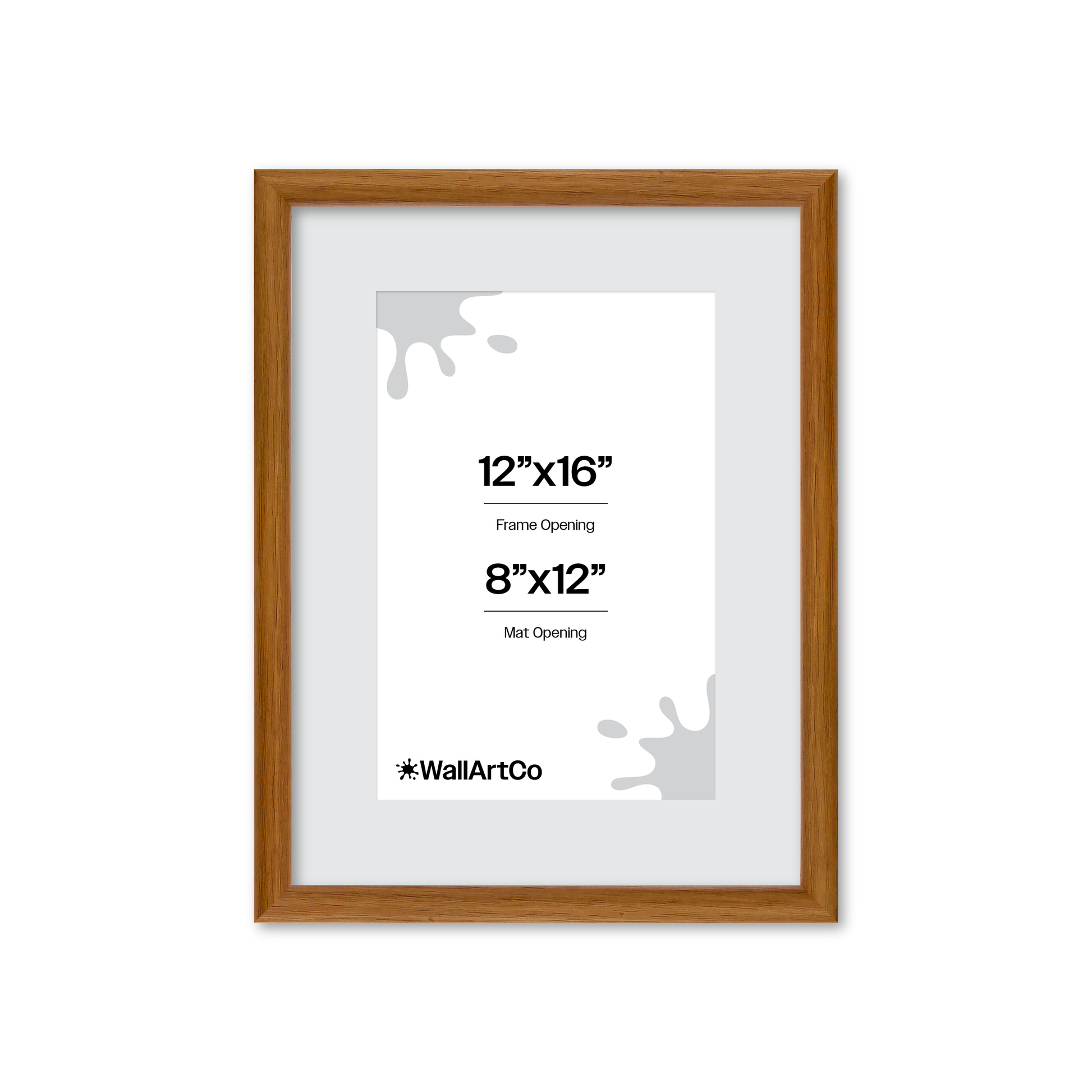 12" x 16" Light Oak Hudson Narrows Wall Frame