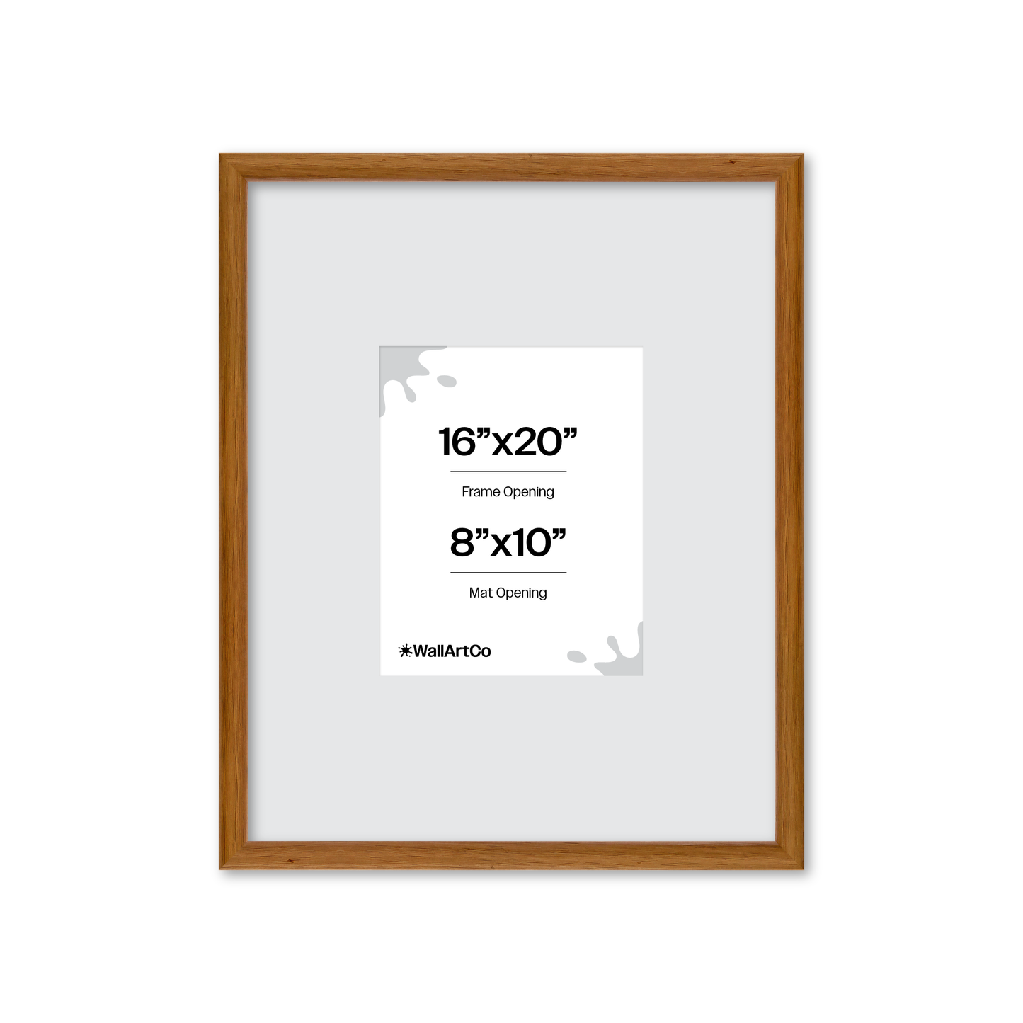 16" x 20" Light Oak Hudson Narrows Wall Frame