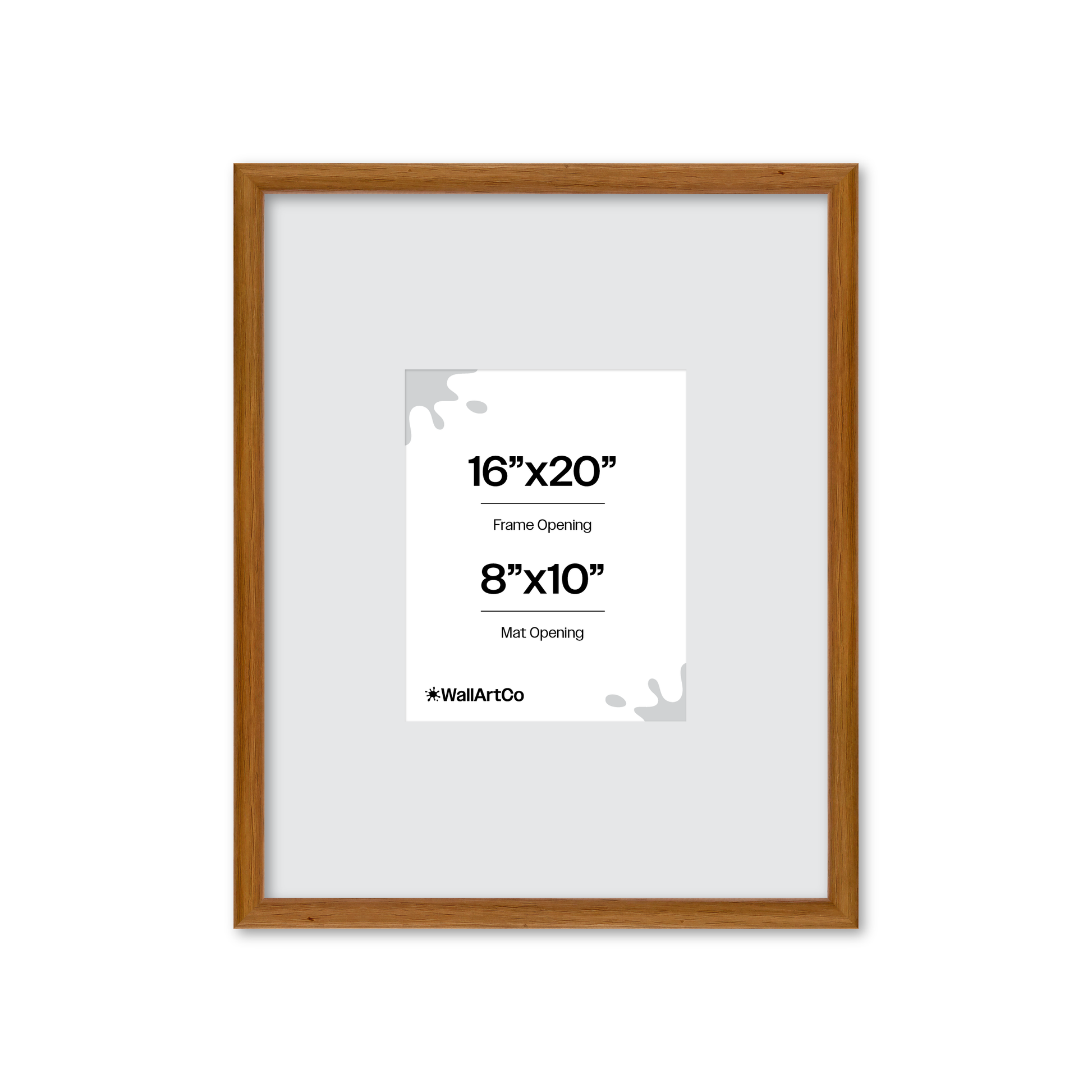 16" x 20" Light Oak Hudson Narrows Wall Frame