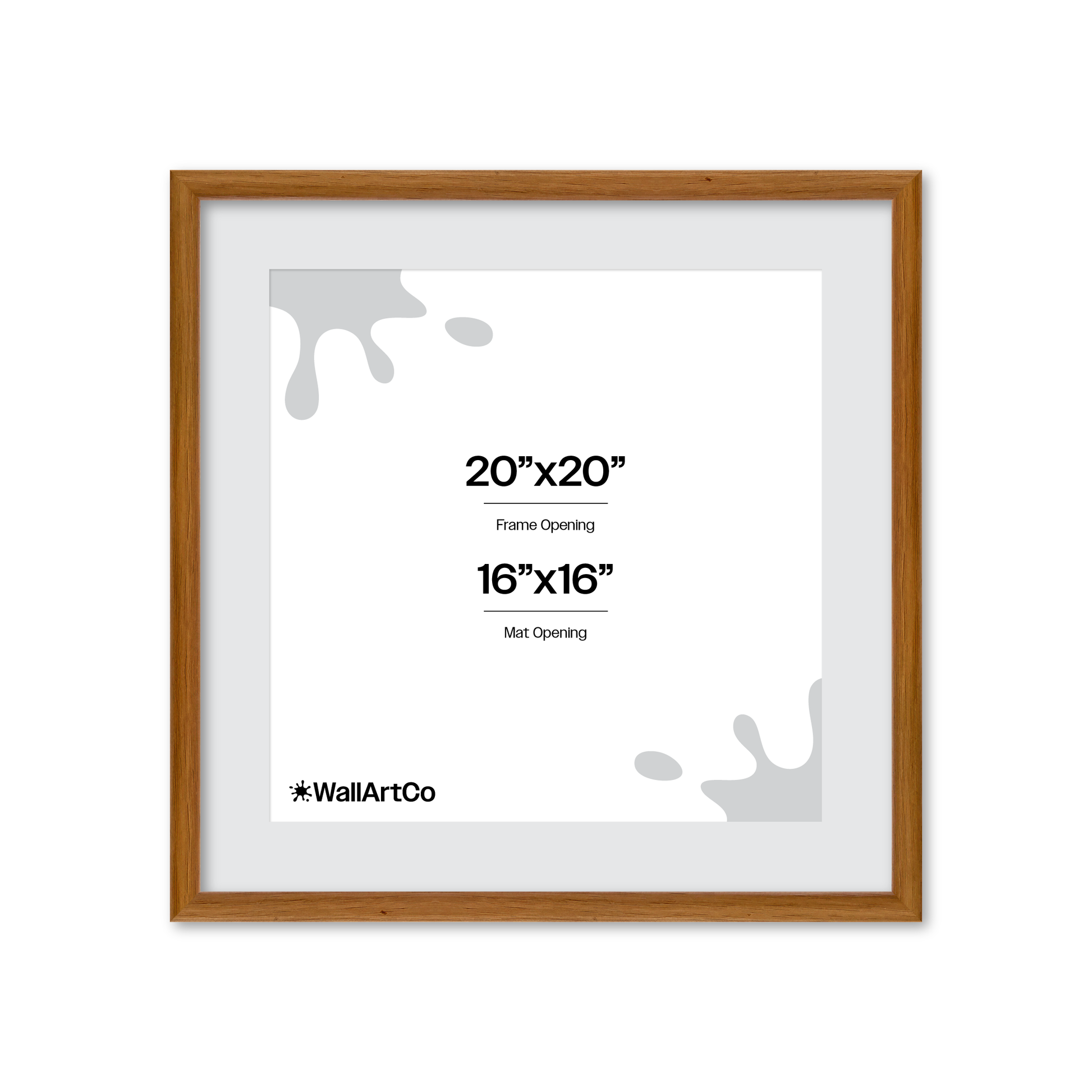 20" x 20" Light Oak Hudson Narrows Wall Frame