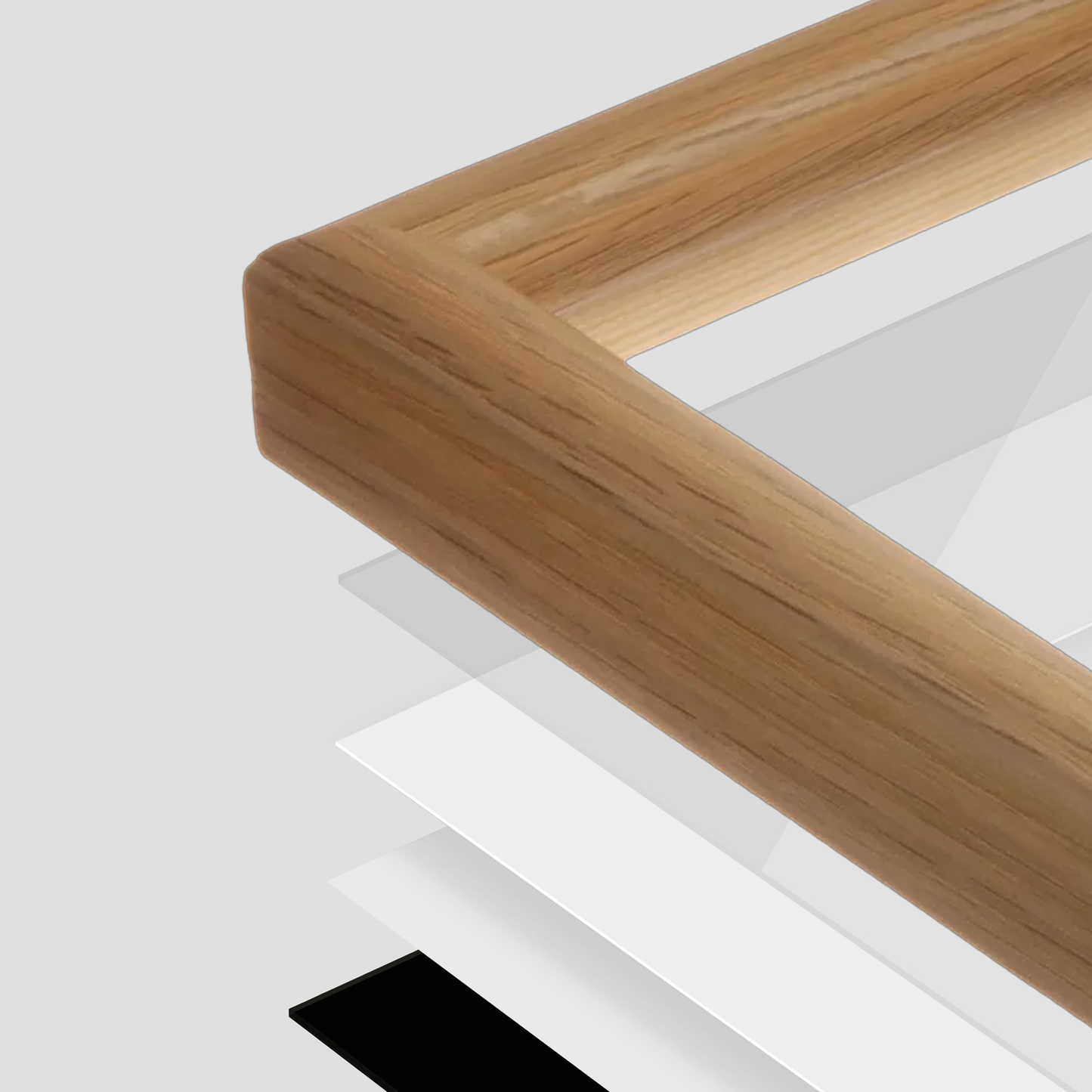 The All-Rounder 7/8" - Light Oak Picture Frame