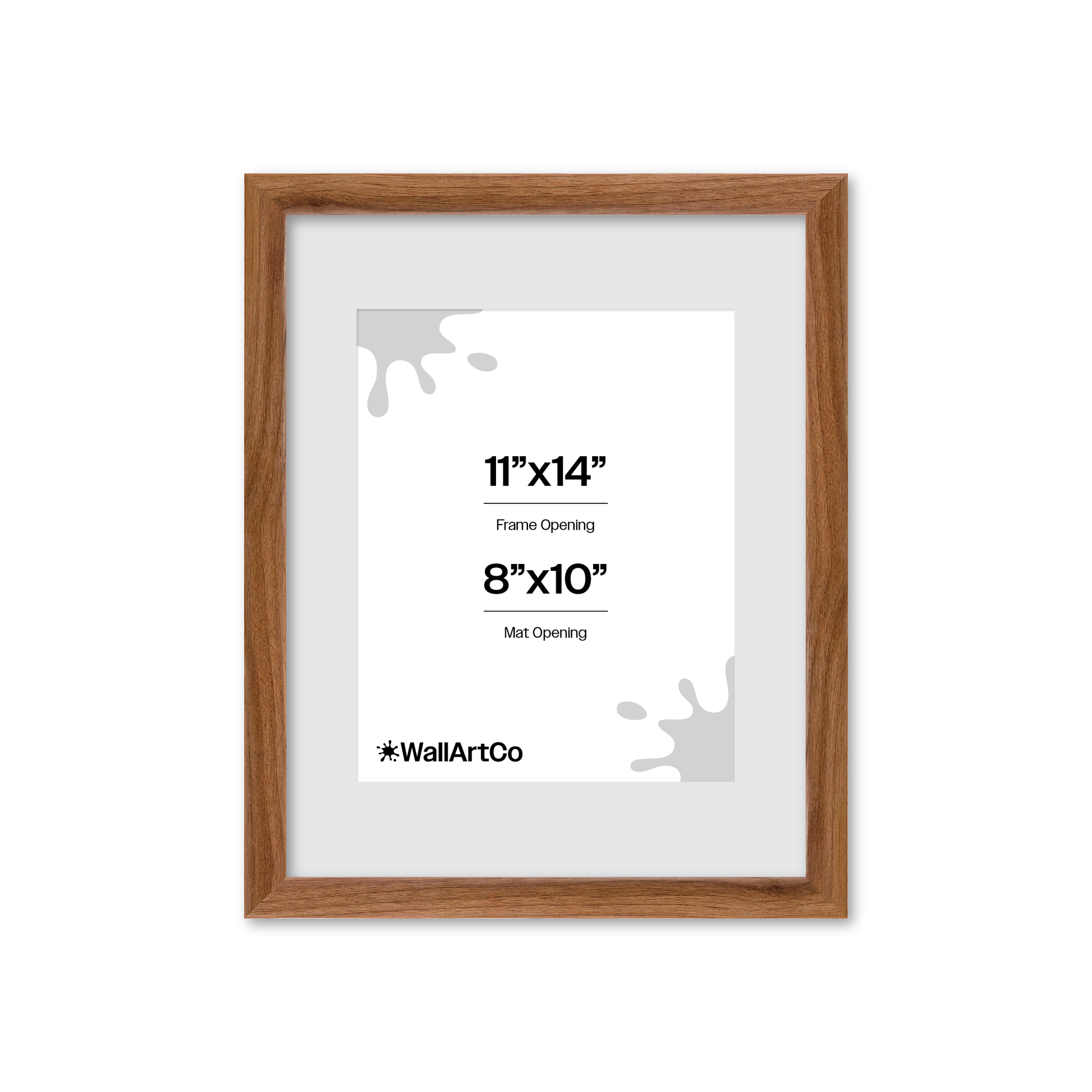 11" x 14" Light Walnut Hudson Narrows Wall Frame