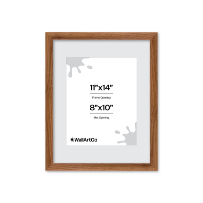 11" x 14" Light Walnut Hudson Narrows Wall Frame